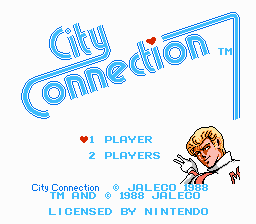 City Connection title screen for Famicom